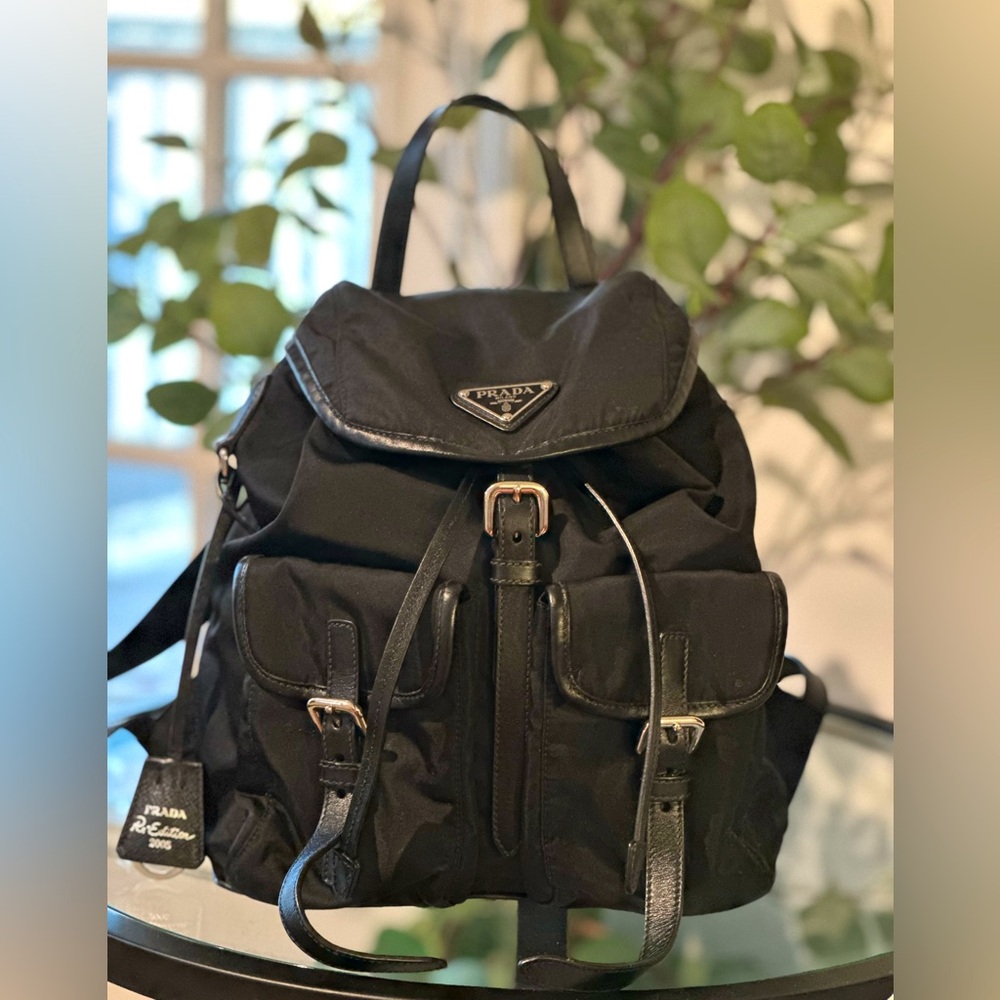 Prada Nylon Re-edition 2005 backpack purse.